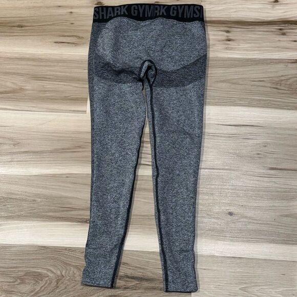 Gymshark Flex Low Rise Leggings Black Marl/Charcoal Women’s Small - Picture 5 of 5